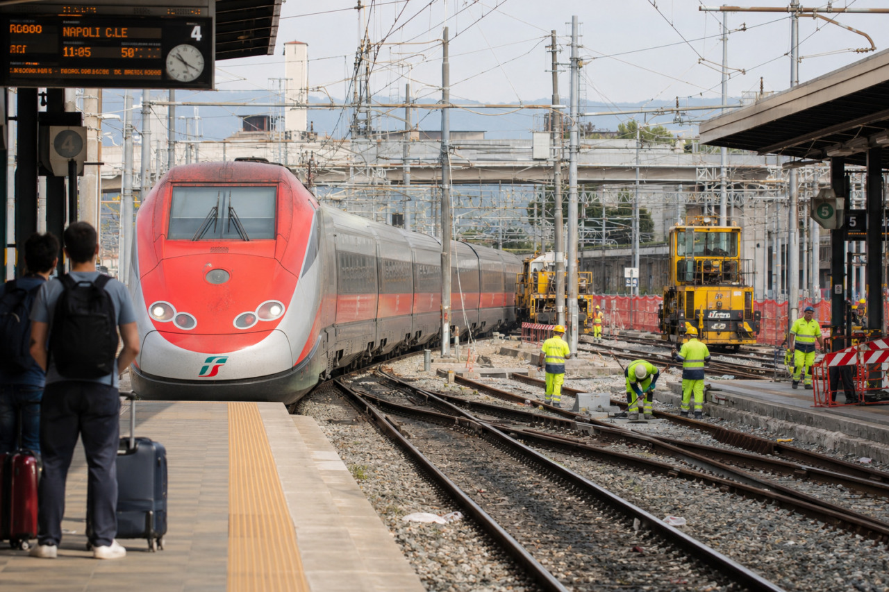 Alta velocità: dal 5 al 10 luglio e dal 26 al 30, lavori in corso (e disagi)