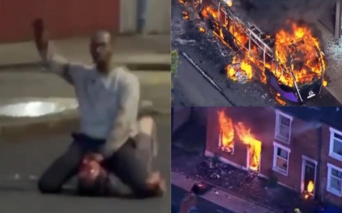 Incendi e disordini a Belfast: protesta anti-immigrati dopo l’accoltellamento di un 40enne da parte di un rifugiato