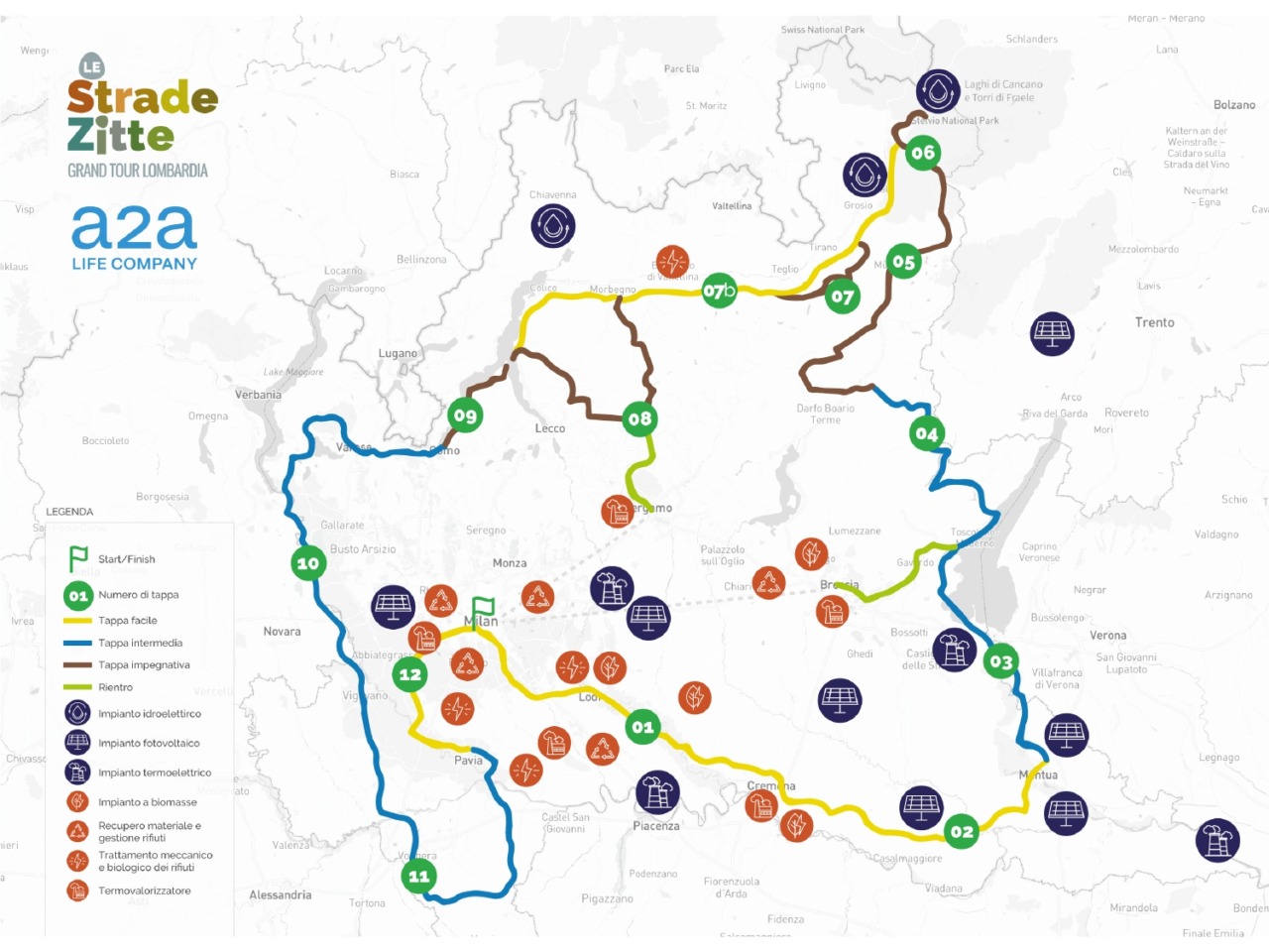 Grand Tour della Lombardia: by A2A il nuovo anello cicloturistico regionale