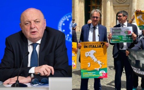 Pichetto: “Nucleare dal 2034”. Pd: “Tecnologie non ci sono ancora”. Flash mob di AVS