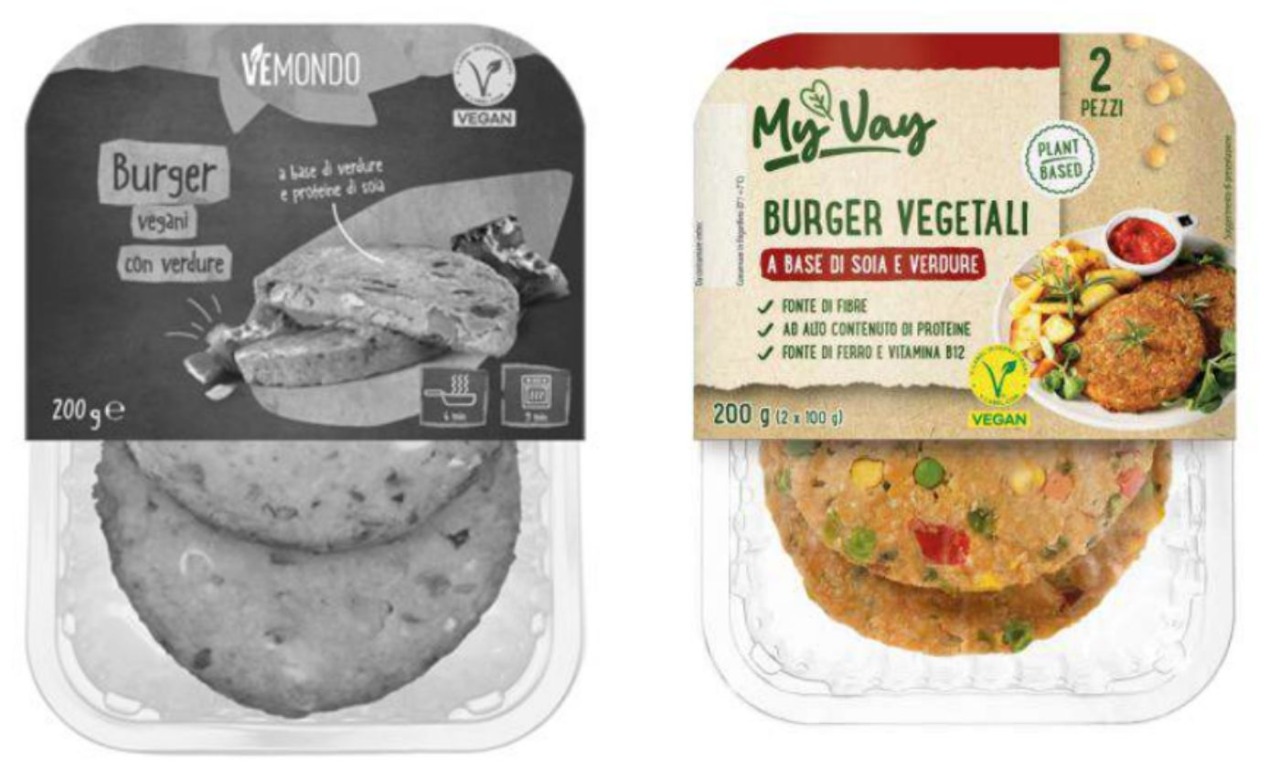 Doppio richiamo alimentare per due burger vegetali