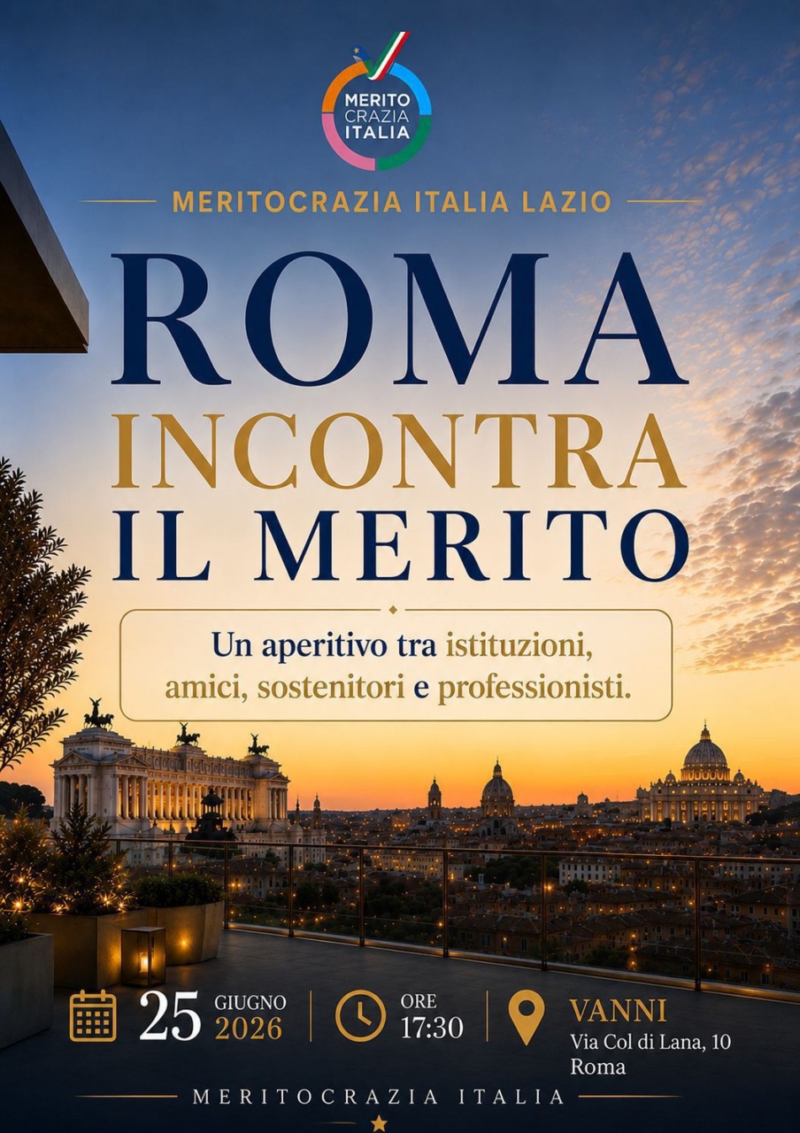 Meritocrazia Italia inizia una nuova fase di radicamento territoriale: 25 giugno evento a Roma