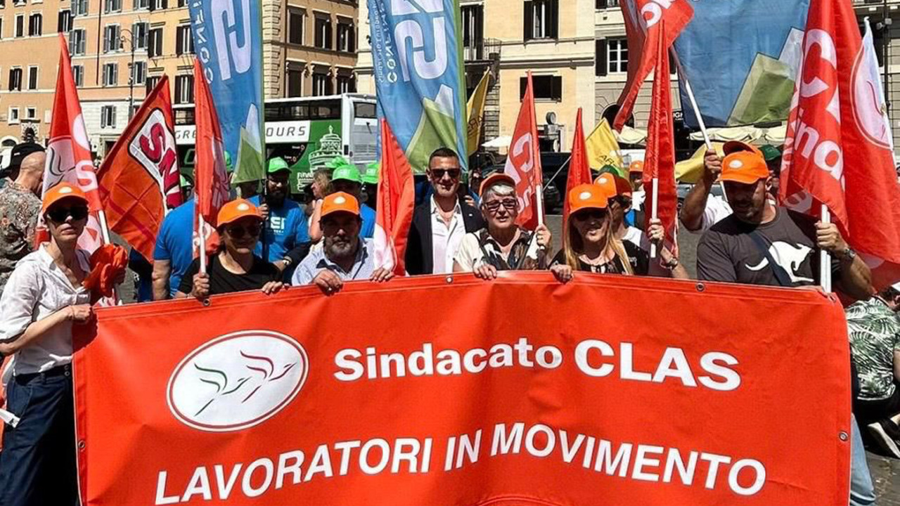 Libertà sindacale in piazza a Roma: il Sindacato CLAS difende il pluralismo costituzionale