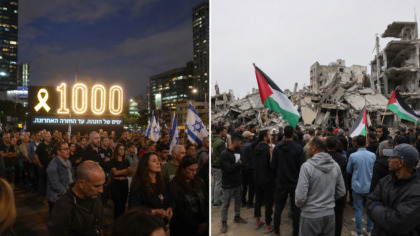 1000 giorni dall'inizio della guerra a Gaza, commemorazioni contrapposte in Israele e Palestina