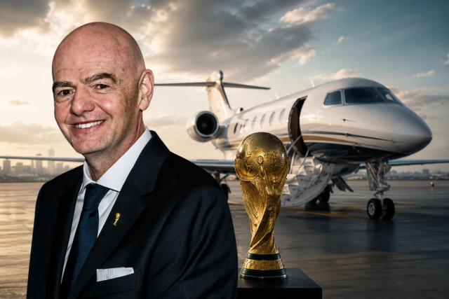 Infantino onnipresente ai Mondiali: in due settimane ha preso 27 voli (e inquinato come 78 persone in un anno)