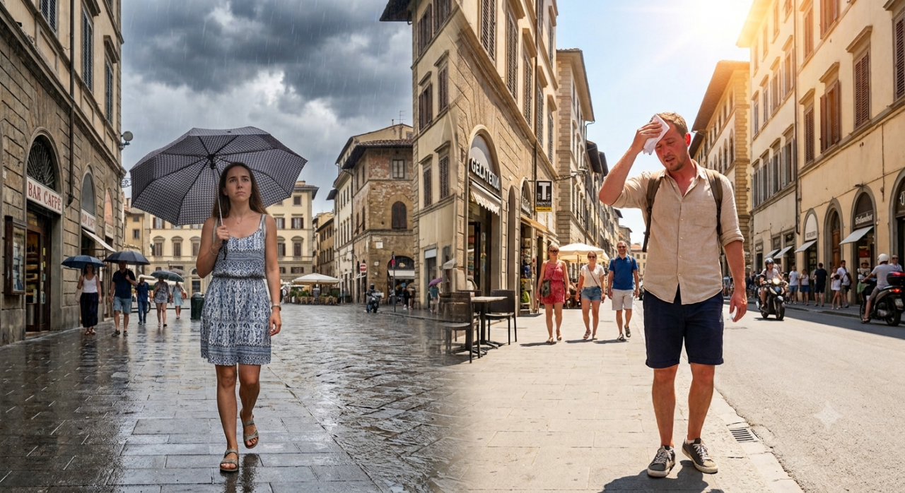 Due città da bollino rosso, picchi da 40°C fino al 20 luglio. Domani temporali al Nord