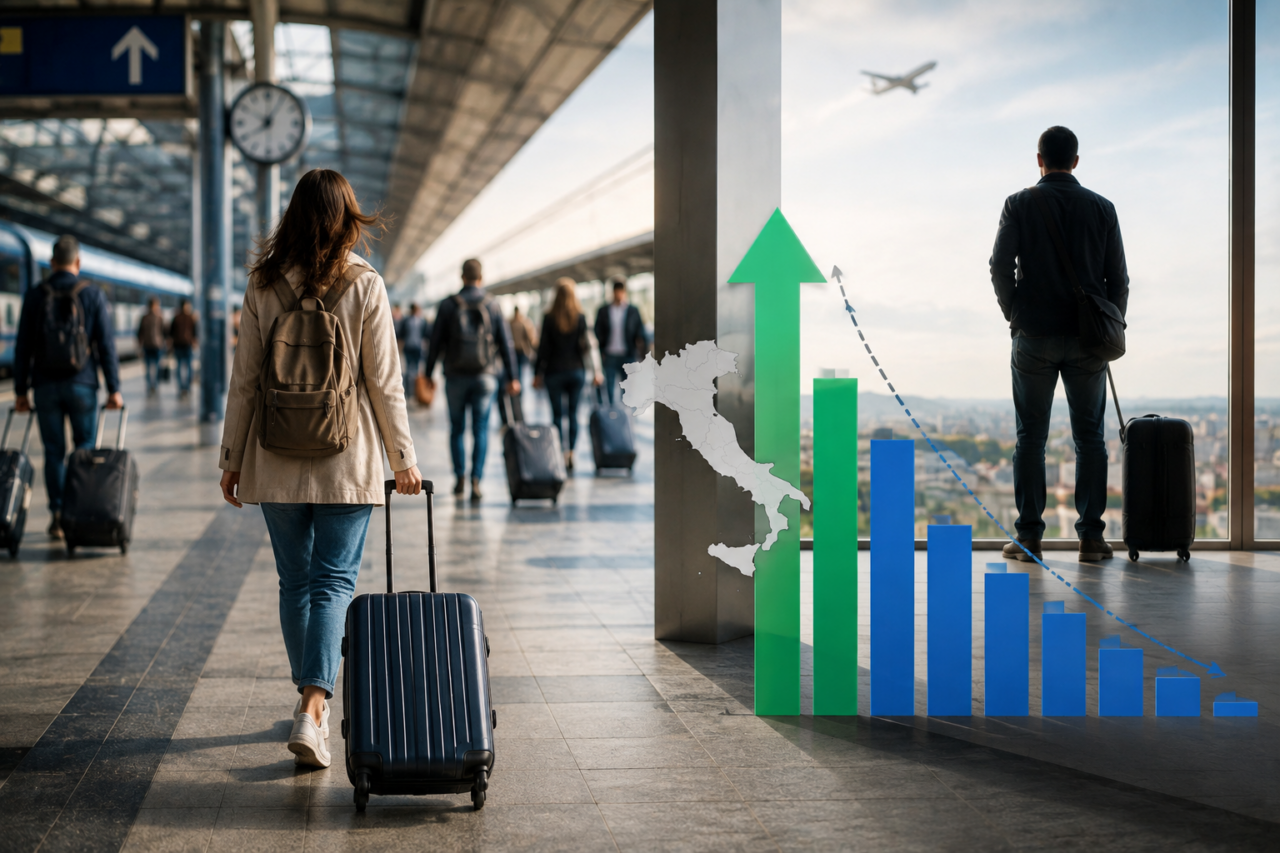 Istat, cresce la mobilità interna e diminuiscono gli espatri. Il Sud in sei anni ha visto andare via 150mila giovani laureati