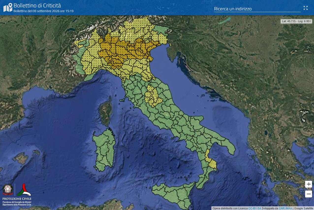Torna il maltempo sull’Italia: temporali e grandinate. Scatta l’allerta in diverse regioni