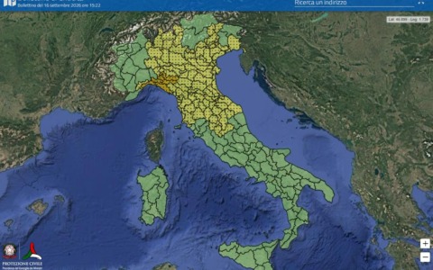Maltempo, scatta l’allerta: due regioni in arancione e otto in giallo. Temporali e nubifragi in arrivo al Nord