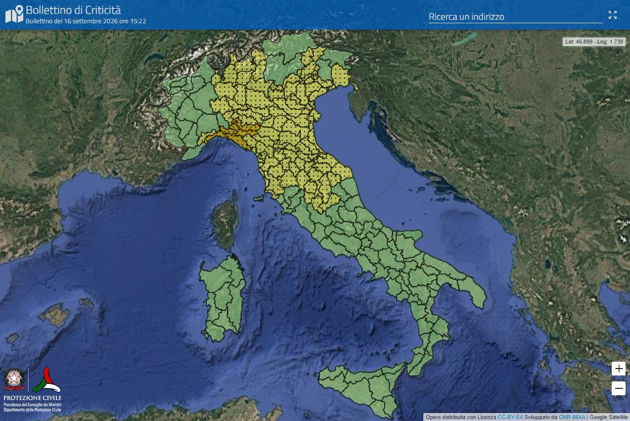 Maltempo, scatta l’allerta: due regioni in arancione e otto in giallo. Temporali e nubifragi in arrivo al Nord