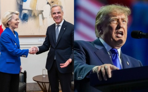 Trump: “Dazi all’UE se Canada diventa membro associato”. Carney a Strasburgo: “Con Europa insieme più forti”