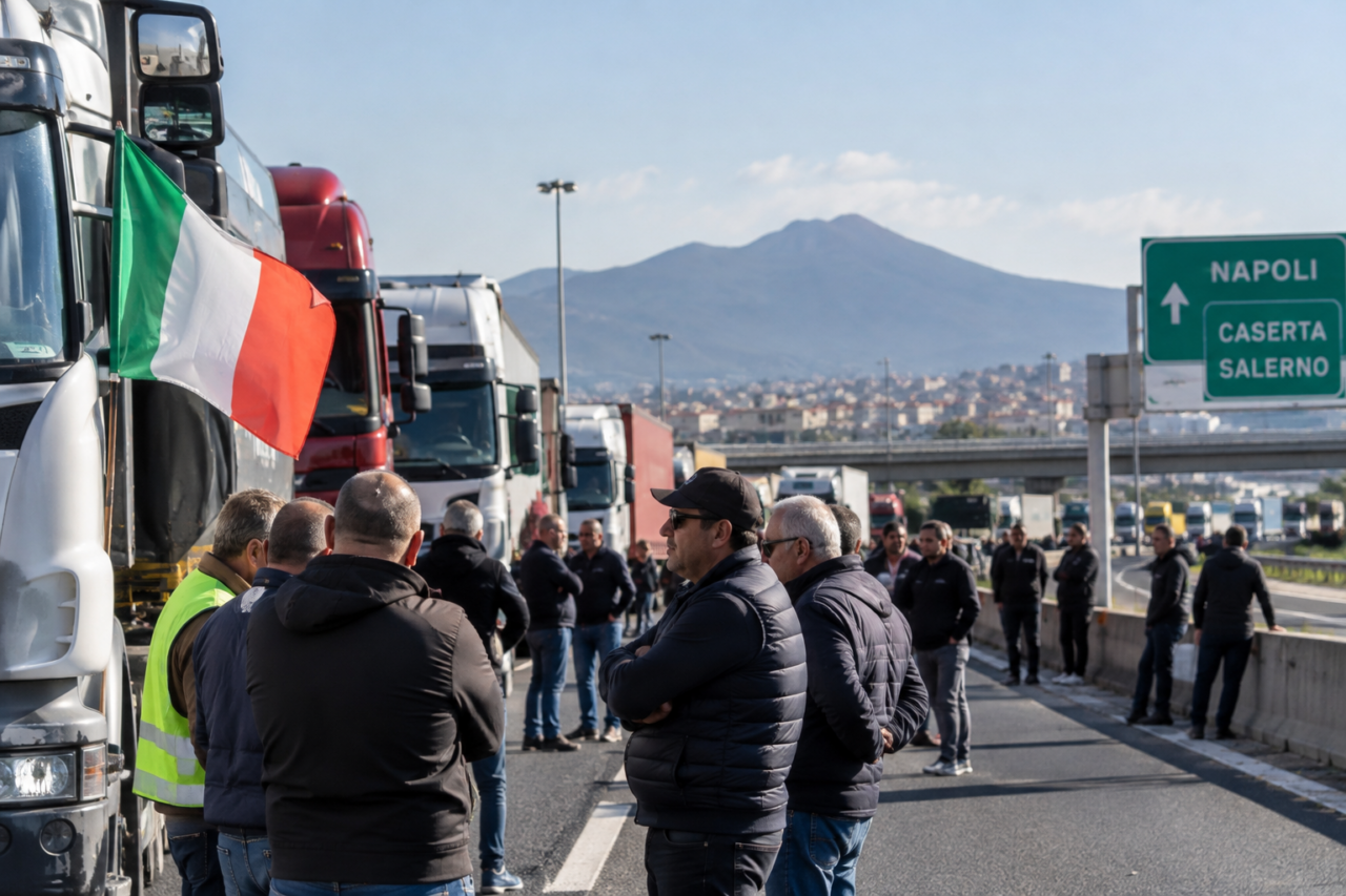 Sciopero dei tir, rimossi i blocchi in Campania: il governo minaccia la precettazione