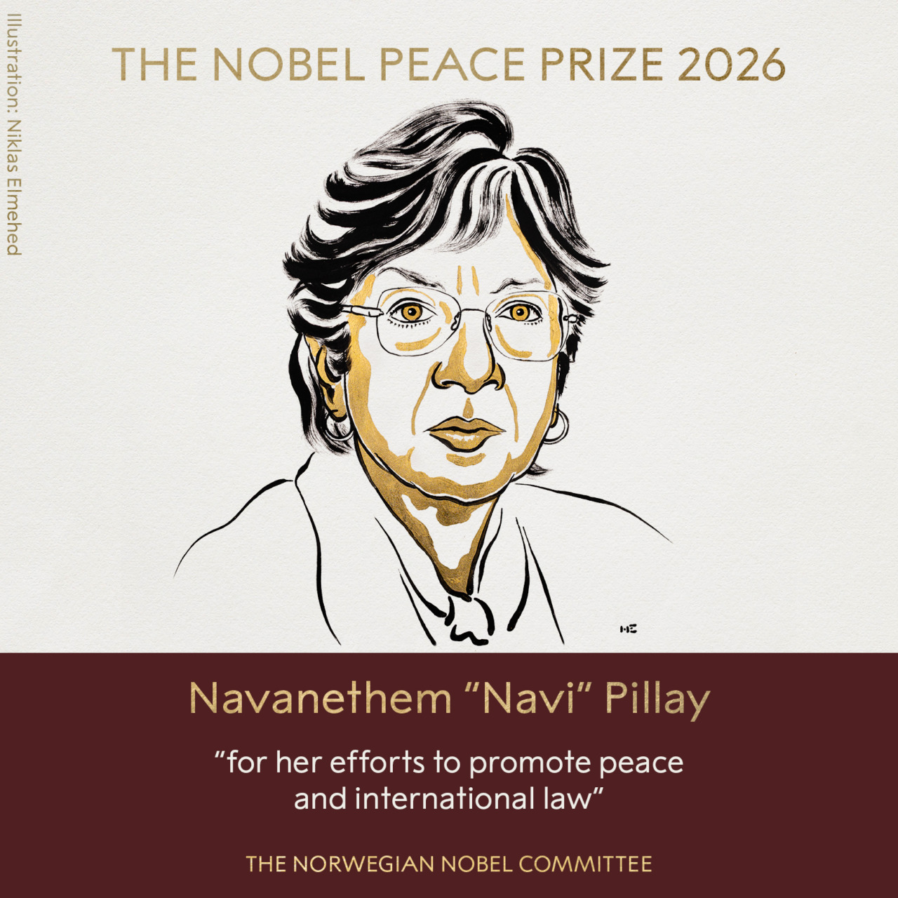 Nobel per la Pace 2026 a Navi Pillay: dall’apartheid a Mandela
