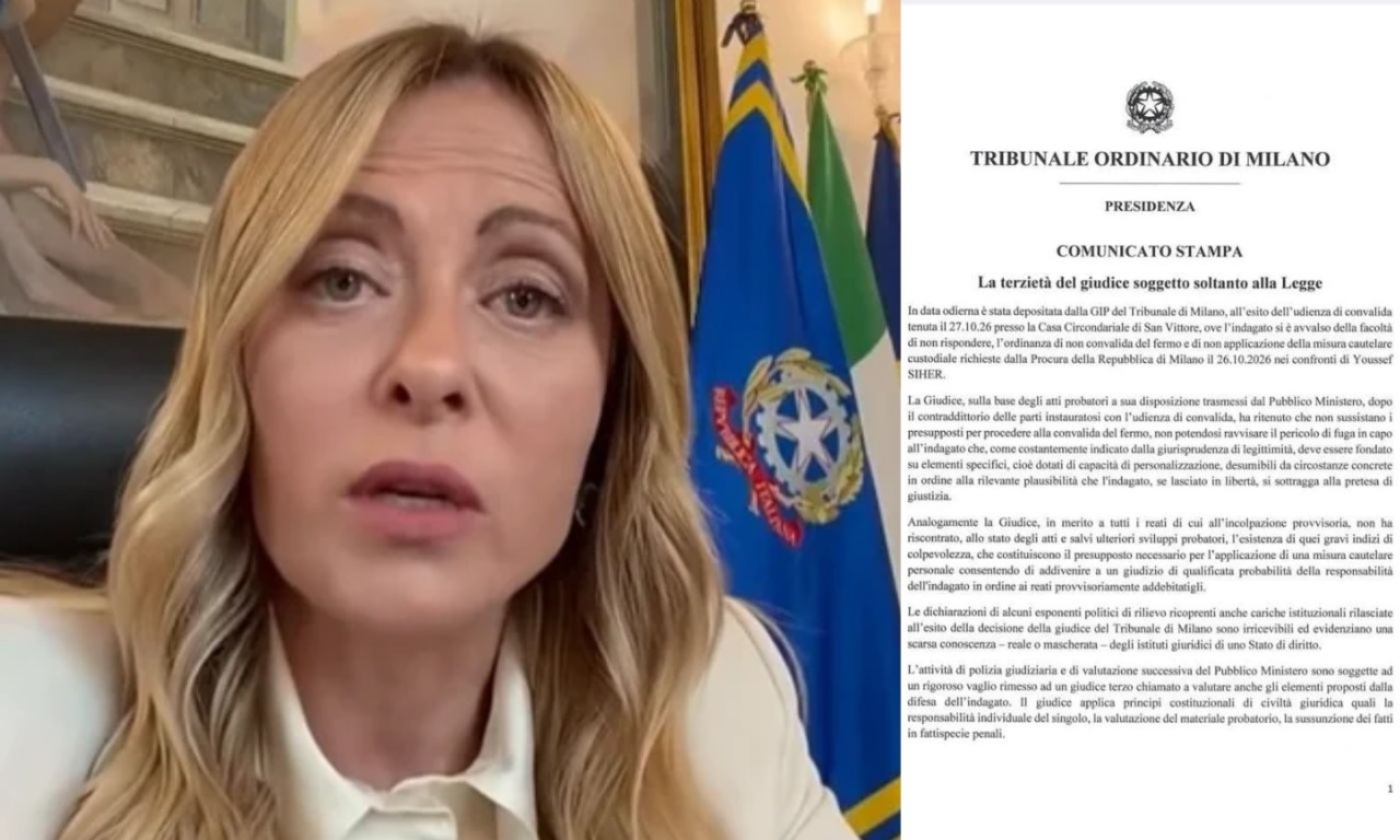 Caso Youssef Siher, il gip non convalida l’arresto. Meloni: “E’ vergognoso”. Dura replica del Tribunale di Milano